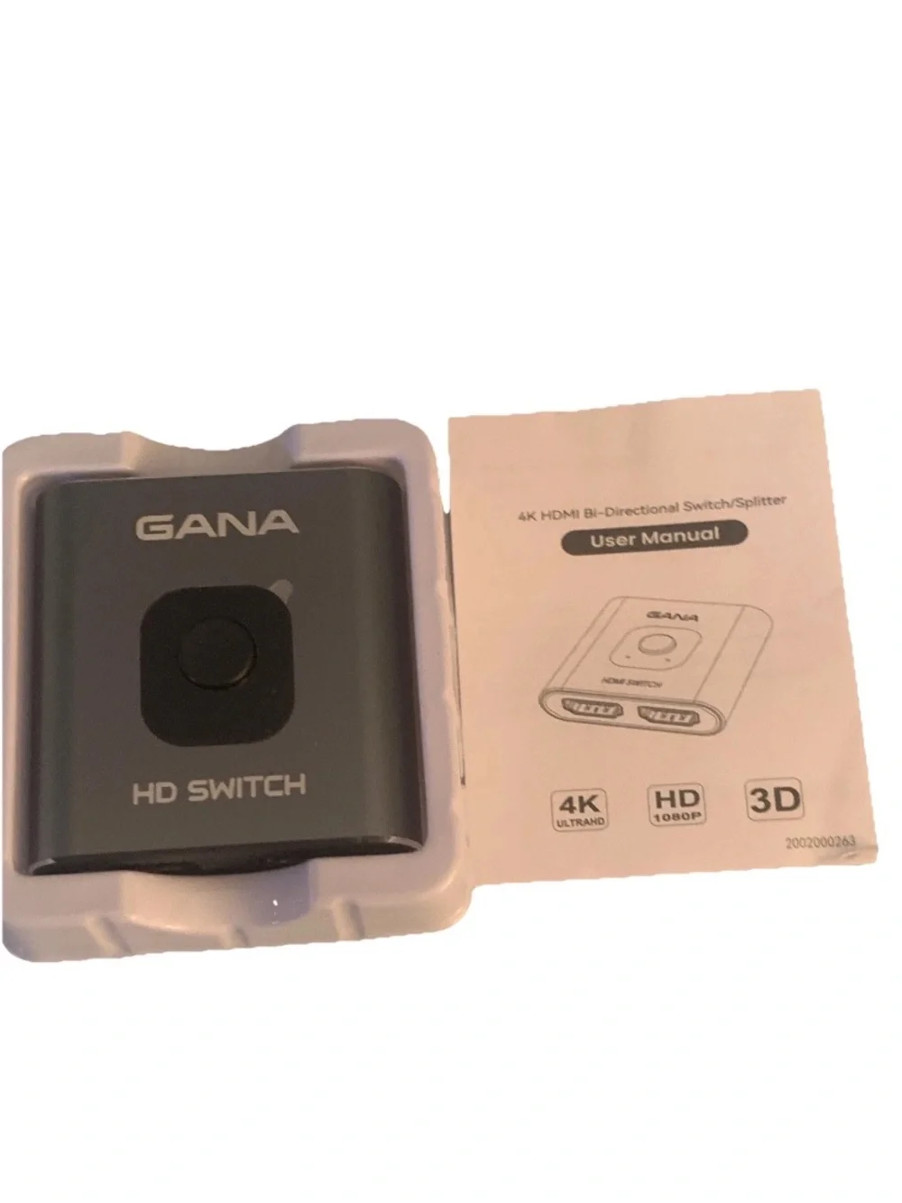 Black HD Switch - Portable HDMI Input Selector
